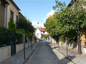 Affiche de Visite guidée : Le Val de Bièvre et la Butte-aux-Cailles | par Loetitia Mathou