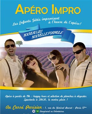 Affiche de Apéro Impro : les Enfants Gâtés improvisent à l'heure de l'apéro !