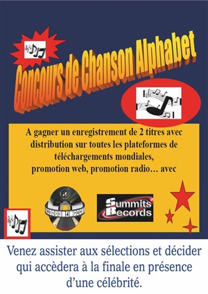 Affiche de Concours de chanson Alphabet