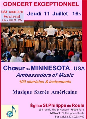 Affiche de 100 choristes : Choeur du Minnesota