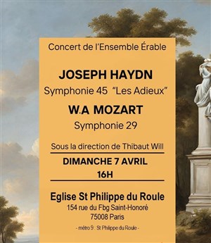 Affiche de Concert Symphonique : Haydn et Mozart