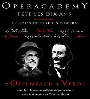 Affiche de Extraits de choeurs d'opéra d'Offenbach et de Verdi