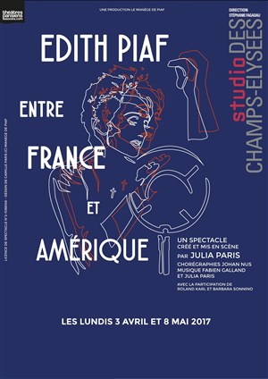 Affiche de Edith Piaf : entre France et Amérique