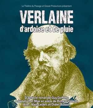 Affiche de Verlaine d'ardoise et de pluie