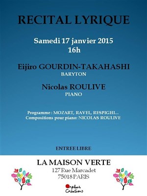 Affiche de Recital lyrique
