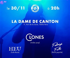 Affiche de Clones + Fabergé Falls + Heu