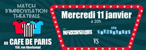 Affiche de Match d'improvisation : les Improcondriaques VS les Impronymous
