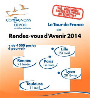 Affiche de Rendez-vous d'avenir de rennes chez les compagnons du devoir