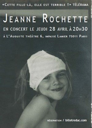 Affiche de Jeanne Rochette en concert