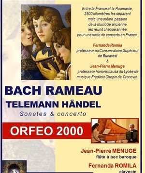 Affiche de Sonates et concerto pour Clavecin et Flûte baroque
