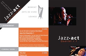 Affiche de Jazz Act 4tet invite la chanteuse Sylvia Howard