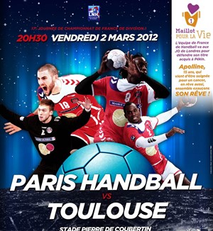 Affiche de Handball : Paris vs Toulouse