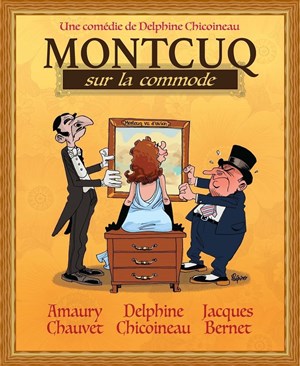 Affiche de Montcuq sur la commode