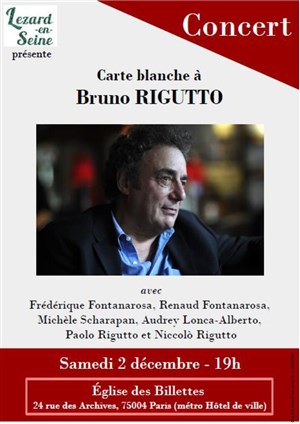 Affiche de Carte Blanche à Bruno Rigutto