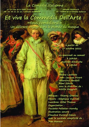 Affiche de Et vive la Commedia dell'Arte : tous comédiens !
