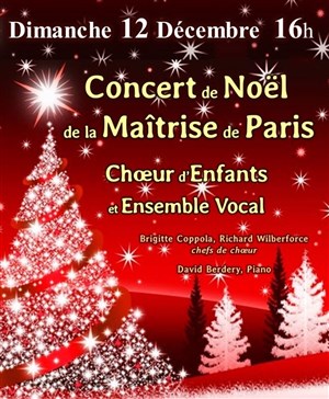 Affiche de Concert de Noël du Choeur d'Enfants de la Maîtrise de Paris