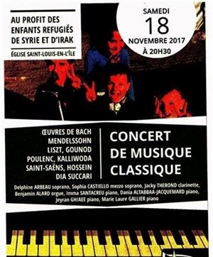 Affiche de Musique classique | pour les enfants réfugiés de Syrie et d'Irak