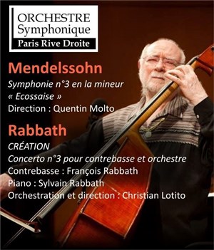 Affiche de Concert Mendelssohn - François Rabbath