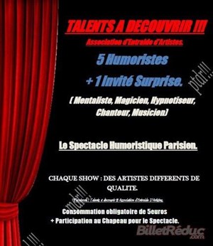 Affiche de Talents à découvrir!!! Association d'Entraide d'Artistes