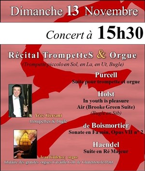 Affiche de Récital Trompettes & Orgue