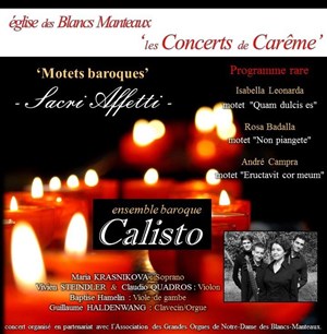 Affiche de Motets baroques