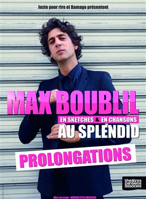 Affiche de Max Boublil dans En sketches et en chansons