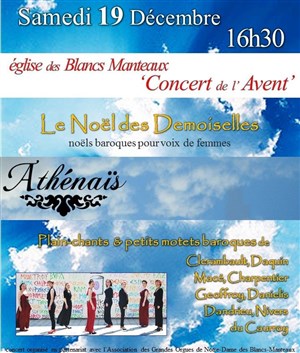 Affiche de Noëls baroques pour Choeur de femmes