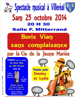 Affiche de Boris Vian sans complaisance