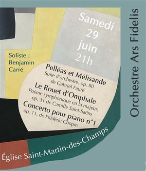 Affiche de Concert de l'orchestre symphonique Ars Fidelis