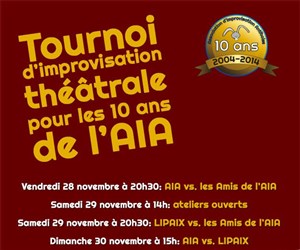 Affiche de Match d'improvisation : les 10 ans de l'AIA