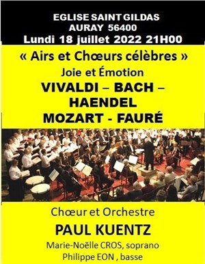 Affiche de Paul Kuentz : Choeur & orchestre | Auray