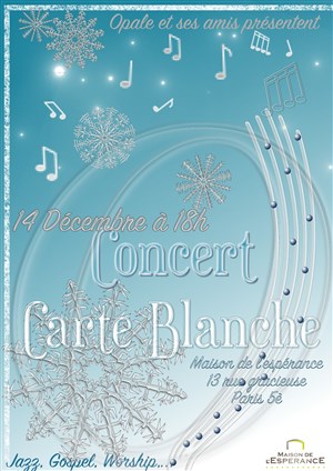 Affiche de Concert Carte Blanche