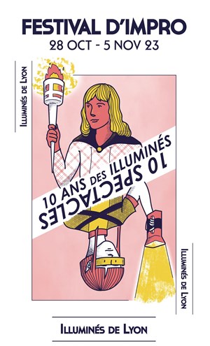 Affiche de Festival des 10 ans des illuminés : On fait le poing par la troupe des improstates