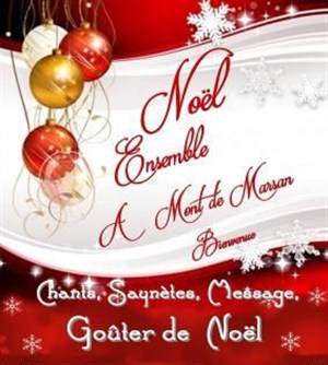 Affiche de Noël ensemble à Mont de Marsan