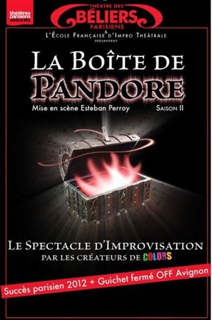 Affiche de La Boîte de Pandore : le spectacle d'impro par l'équipe de Colors