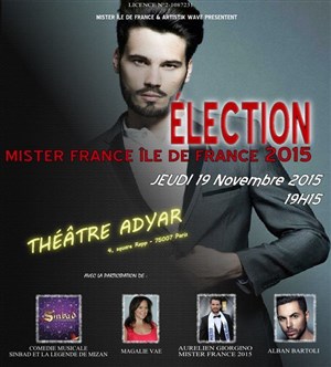 Affiche de Élection Mister France Île de France 2015