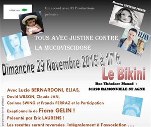 Affiche de Tous avec Justine contre la Mucoviscidose