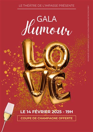 Affiche de Gala Humour Love Saint Valentin