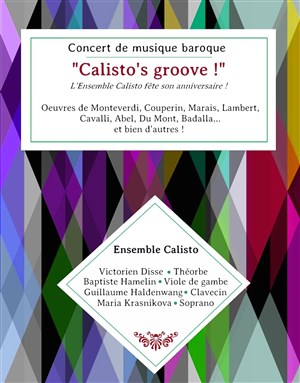 Affiche de Concert-cocktail de musique baroque