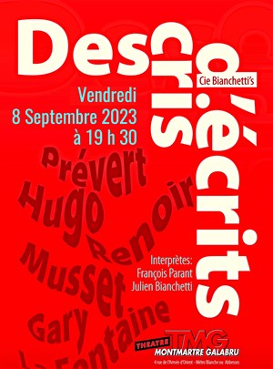 Affiche de Des cris d'écrits