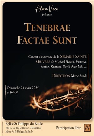 Affiche de Choeur: Concert pour le Dimanche des Rameaux