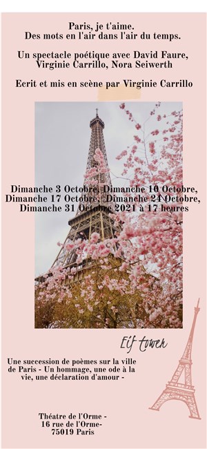 Affiche de Des mots en l'air dans l'air du temps - Paris, je t'aime.