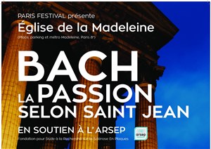 Affiche de Bach Passion selon st Jean/Hugues Reiner/ Paris Festival