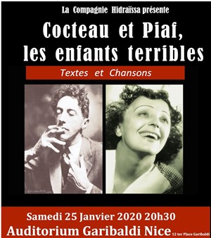 Affiche de Cocteau et Piaf, les enfants terribles