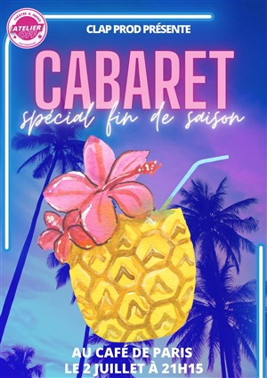 Affiche de Cabaret d'impro de l'Atelier Off spécial fin de saison