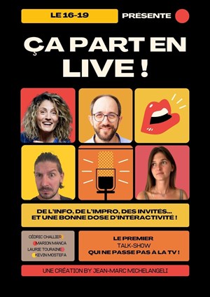 Affiche de Ca part en live