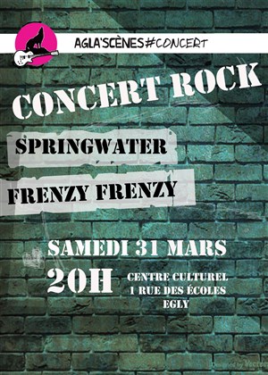 Affiche de Springwater et Frenzy Frenzy | par les Agla'Scènes