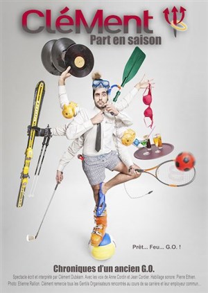 Affiche de Clément Dubearn dans Clément part en saison