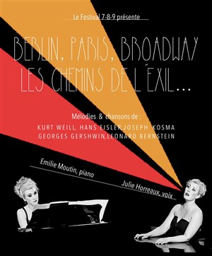 Affiche de Berlin, Paris, Broadway, les chemins de l'exil