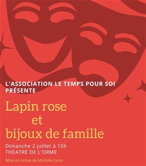 Affiche de Lapin rose et bijoux de famille